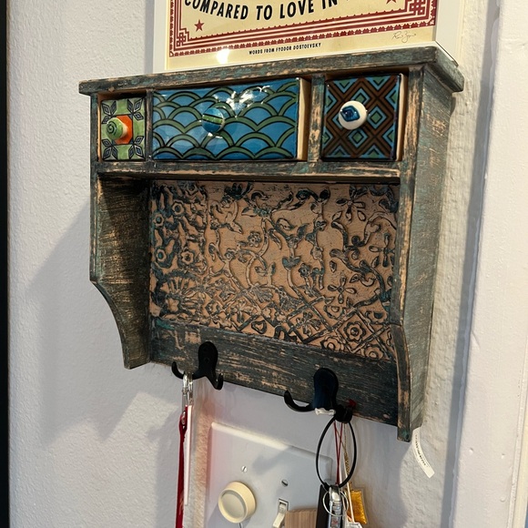 Urban Outfitters Blue and Black Accent Decor Shelf - Picture 8 of 8